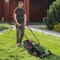 10-AMP 13.5 Inch Adjustable Electric Corded Lawn Mower with Collection Box-Green
